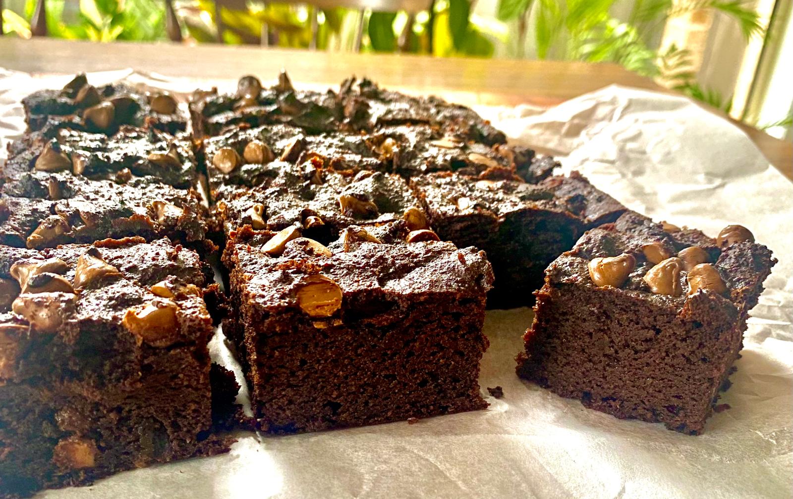 Easiest Healthy Brownies DateSweetened and Gluten free
